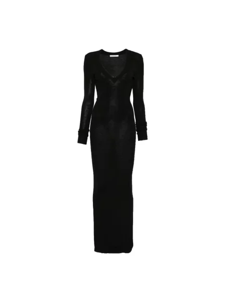 Sukienka Entire Studios z dekoltem w serek garniturowa czarna