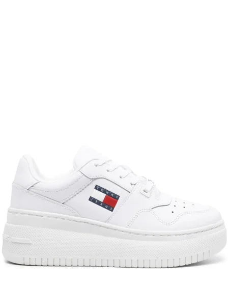 Sneakerși Tommy Hilfiger din piele alb