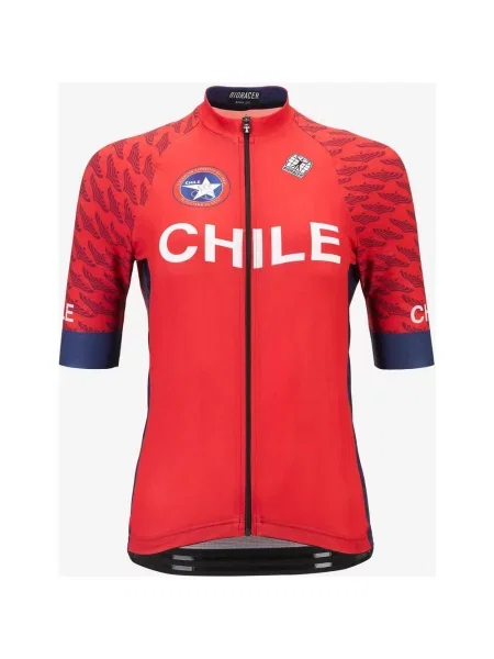 Koszulka rowerowa Bioracer Icon Selección Chile krótki rękaw S czerwony