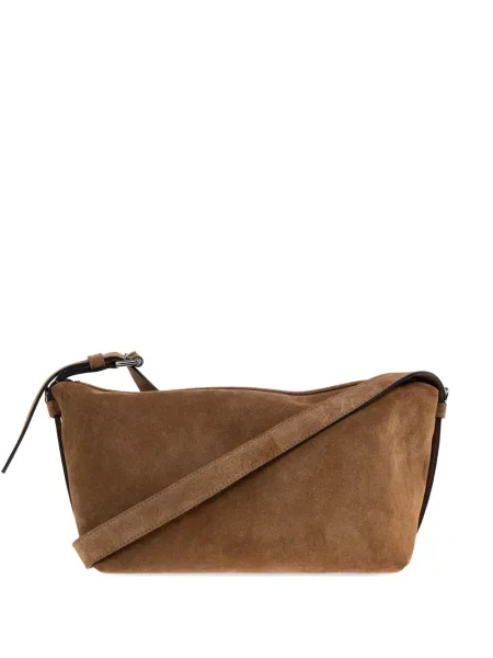 Geantă Moschino din piele maro