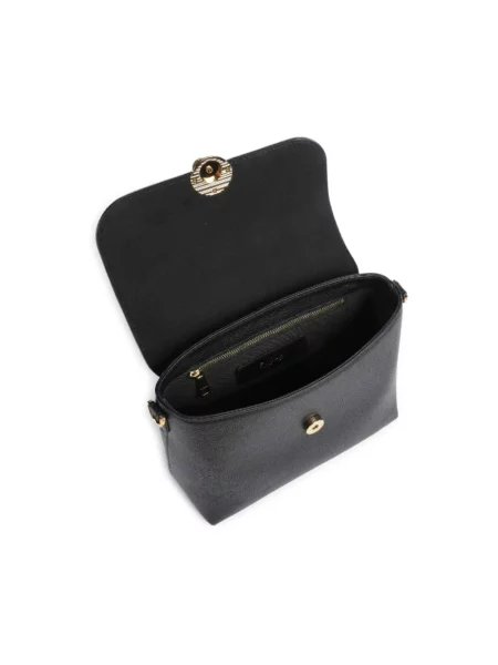 Top Furla skórzany czarny