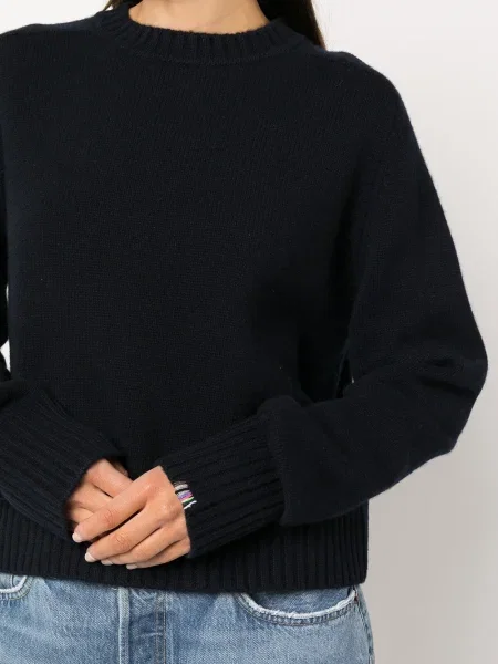 Pulover Extreme Cashmere din cașmir cu decolteu rotund albastru