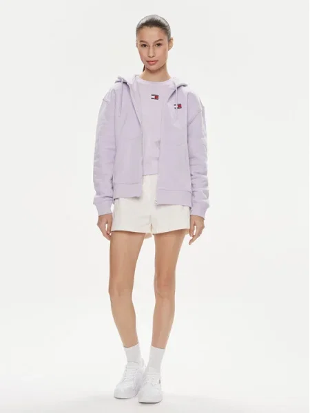 Tommy Jeans Bluză Badge violet