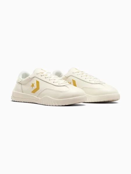 Usnjene superge Converse Run Star Trainer bela