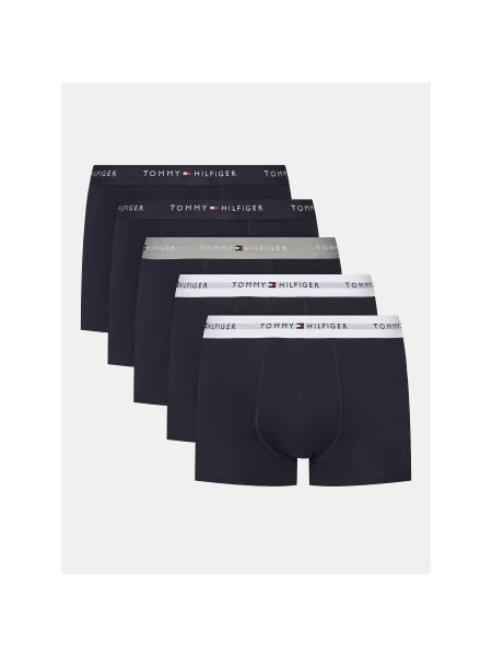 Tommy Hilfiger Underwear Boksarice mornarska / siva / rdeča / bela črna