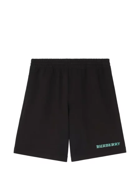 Pantaloni scurți Burberry cu autograf negru