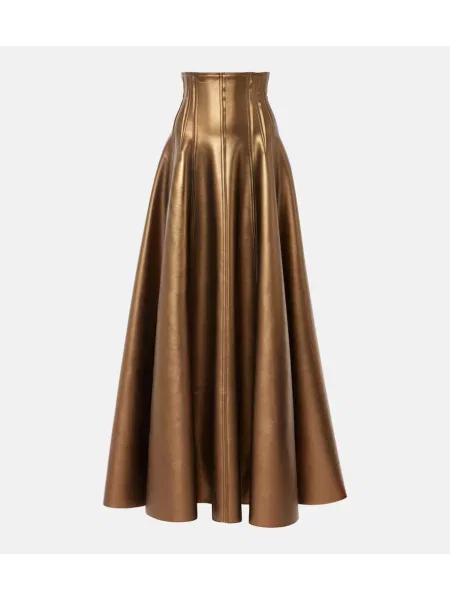 Maksi spódnica skórzana Norma Kamali