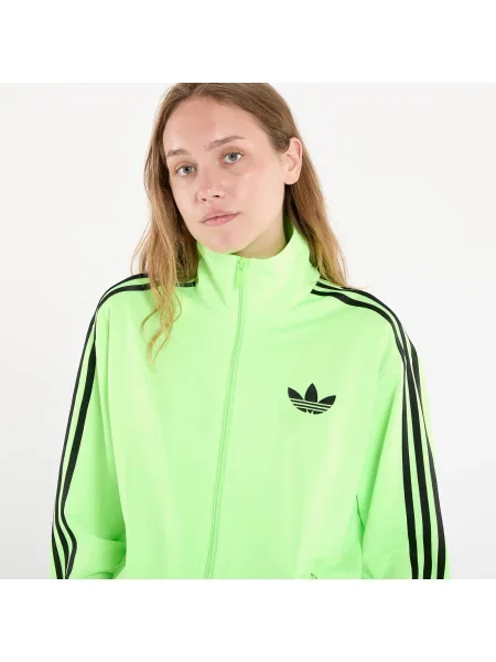 Lniana bluza Adidas Originals zielona