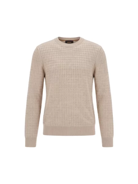 Sweter Boss beżowy