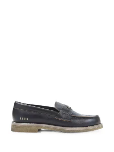 Pantofi loafer Golden Goose cu autograf negru