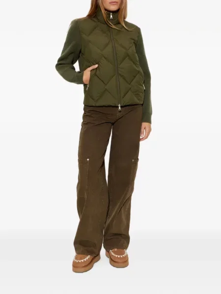 Pantaloni cargo Moncler cu autograf maro