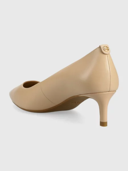 Pantofi cu toc Michael Michael Kors din piele bej