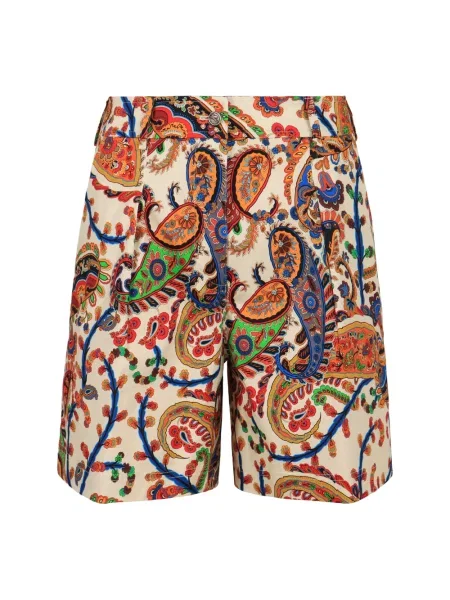 Bermudy Etro z wzorem paisley żakardowe