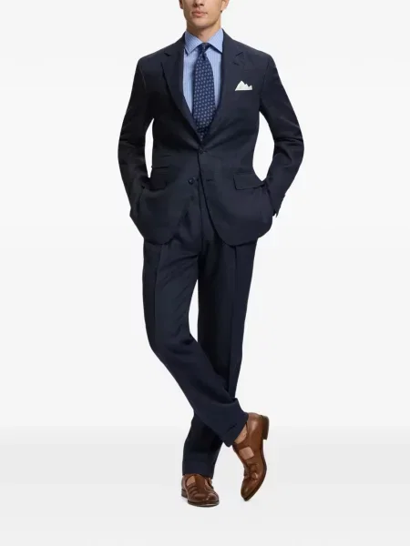 Prugasta košulja Ralph Lauren Purple Label plava