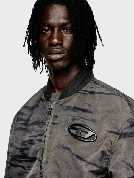 Бомбер Diesel сірий