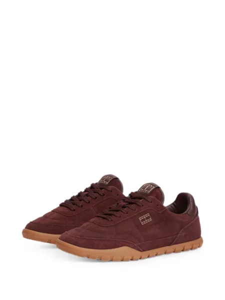 Szarvasbőr sneaker Tommy Hilfiger autogrammal piros