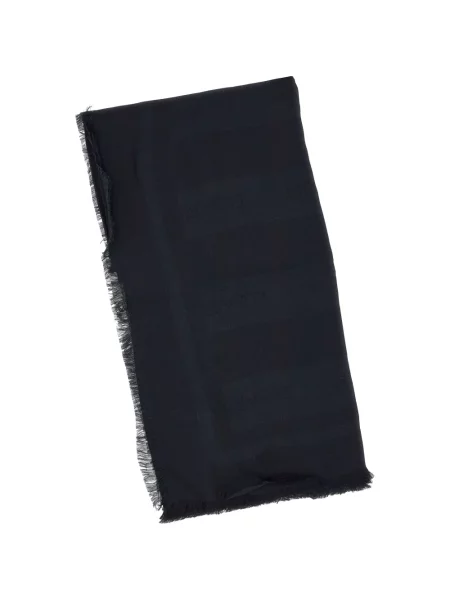 Fular Elisabetta Franchi cu franjuri negru