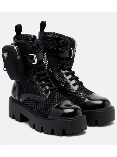 Botine Prada din piele negru