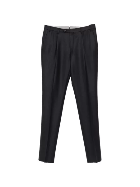 Pantaloni Corneliani în carouri albastru