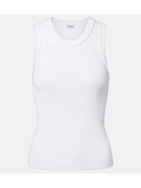 Top Loewe tricotate alb