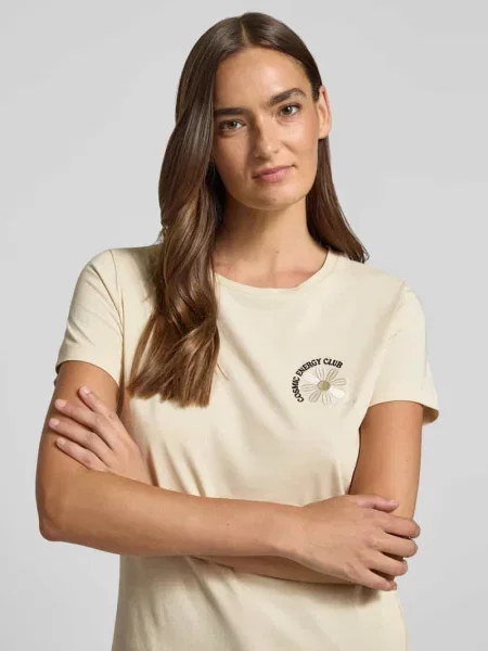 BOSS Orange T-shirt beżowa