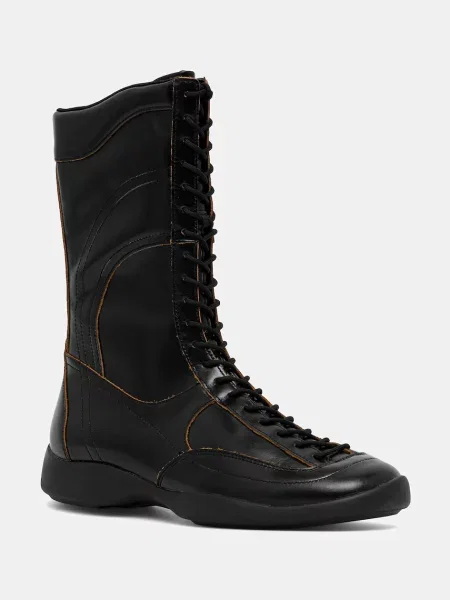 Кожени боти Vagabond Shoemakers SKY с равна подметка черно