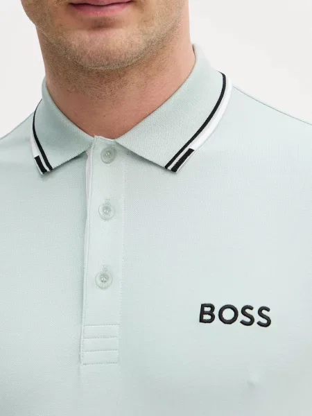 Поло BOSS Green зелене