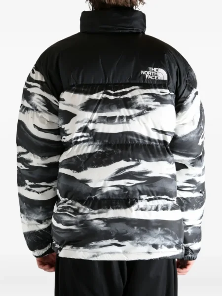 Geacă cu puf The North Face cu imagine negru