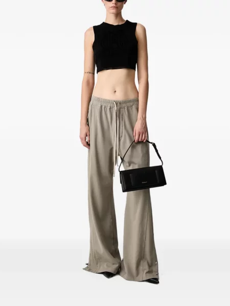 Spodnie Rick Owens Drkshdw do biegania ze sznurkiem zielone