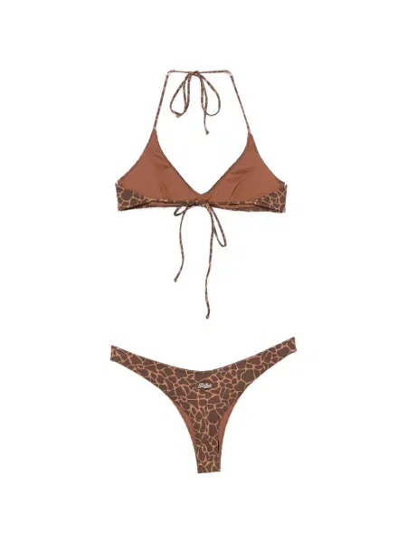 Bikini Mc2 Saint Barth cu imagine maro