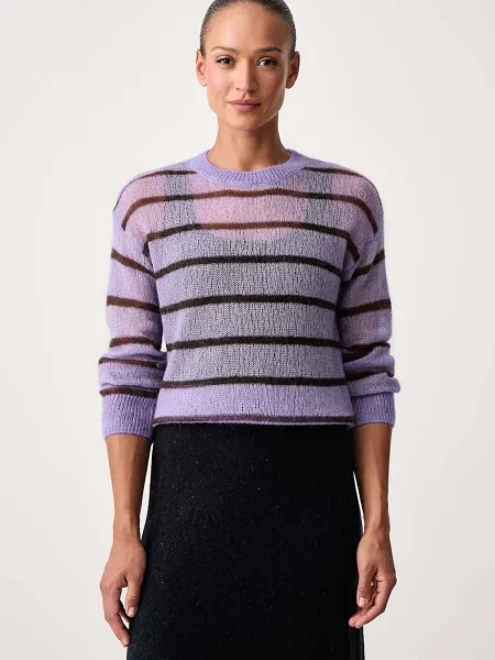 Mos Mosh pulover pentru femei cu lână violet