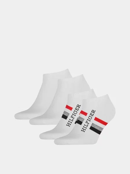 Tommy Hilfiger SNEAKER 2P HILFIGER TAB Набір шкарпеток Бавовна/поліамід білий
