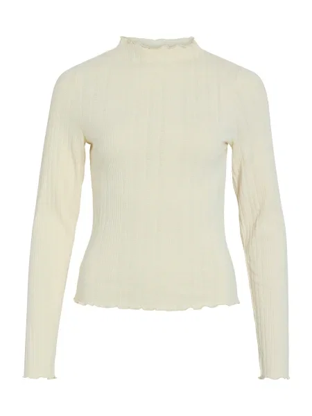 VILA Tricou VIBradie crem