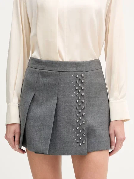 MAX&Co. fustă cu lână MCOPRUGNA gri