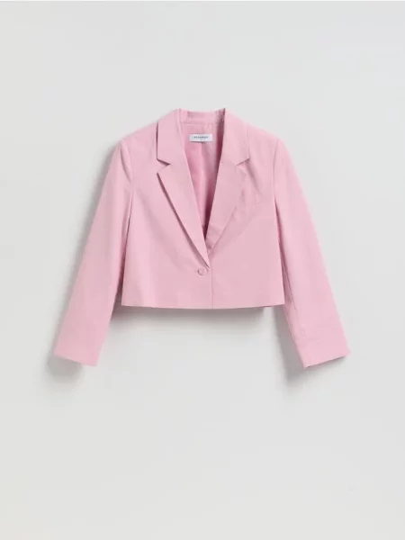 Reserved Короткий піджак пастельний рожевий