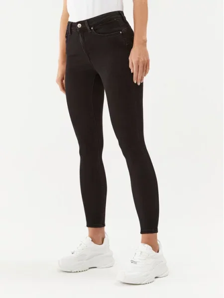 ONLY Jeansy Power Skinny Fit czarny