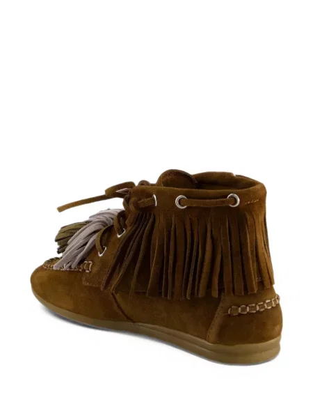 Μποτάκια αστραγάλου Toral Shoes με κρόσσια καφέ