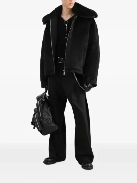 Вълнени панталон Dolce & Gabbana черно