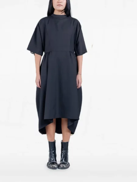 Scurt rochie Henrik Vibskov asimetrică negru