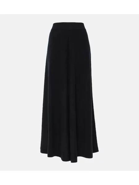 Maxi fusta maxi Jardin Des Orangers de lână bej