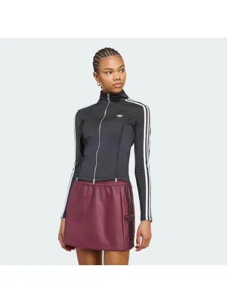 KOSZULKA Z SUWAKIEM I DŁUGIM RĘKAWEM ADIDAS X MIA MARQUEZ czarna