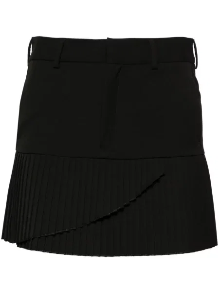 Fustă Mm6 Maison Margiela din țesătură twill negru