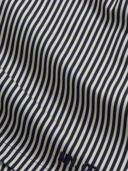 Slip de baie Nn07 cu dungi alb