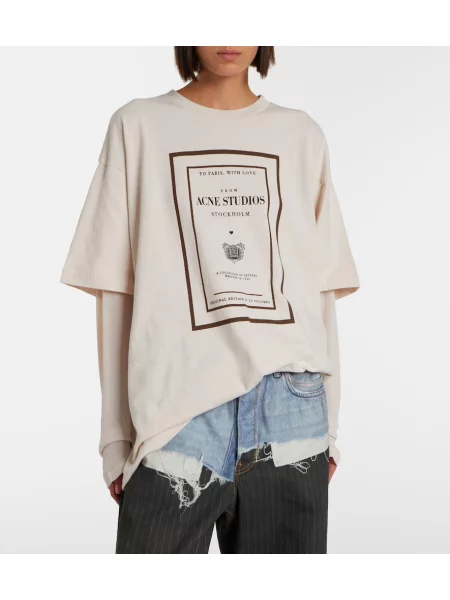 Top Acne Studios din jerseu cu autograf alb