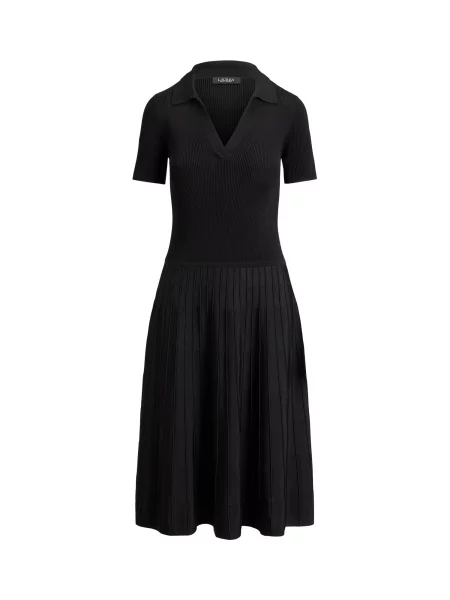 Lauren Ralph Lauren Rochie tricotat negru