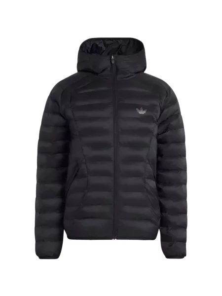 Geacă cu puf Adidas Spezial alergare cu glugă negru