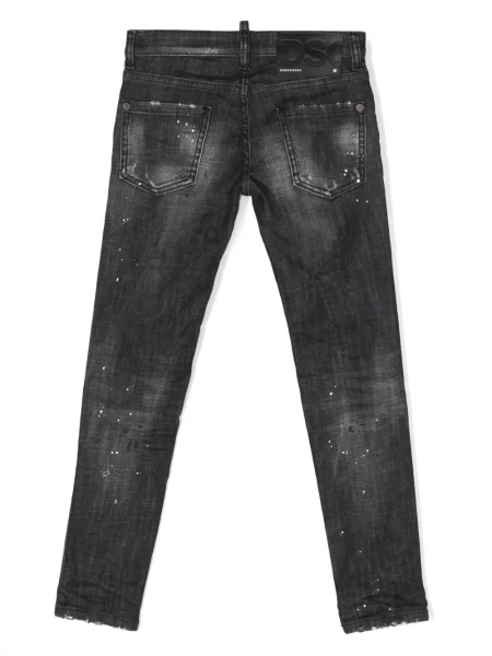 Jeansy dziecięce Dsquared2 czarne