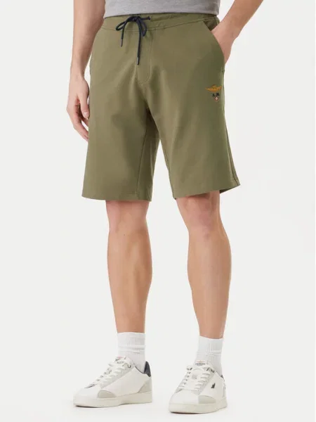 Sportovní kraťasy Aeronautica Militare zelené