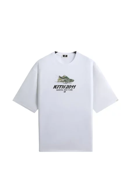 Tricou Kith cu imagine alb