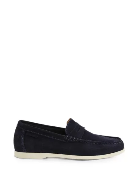Pantofi loafer Manebi din piele de căprioară albastru